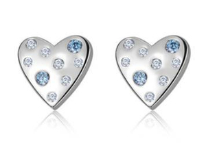 Boucles d'oreilles mignonnes plaquées or en argent sterling 925 Love Cookies