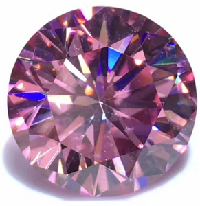 10.0-11.0mm Rose Haute Qualité DEF Round Brillant Cut Moissanite pour la fabrication de bijoux