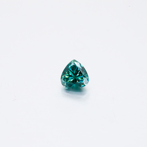 Moissanite VVS coupe coeur vert de haute qualité pour la fabrication de bijoux