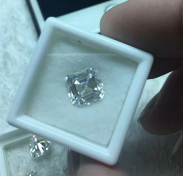 4.0mm 3EX DEF Couleur Usine Haute Qualité Prix de Gros VVS Asscher Moissanite Synthétique Moissanite