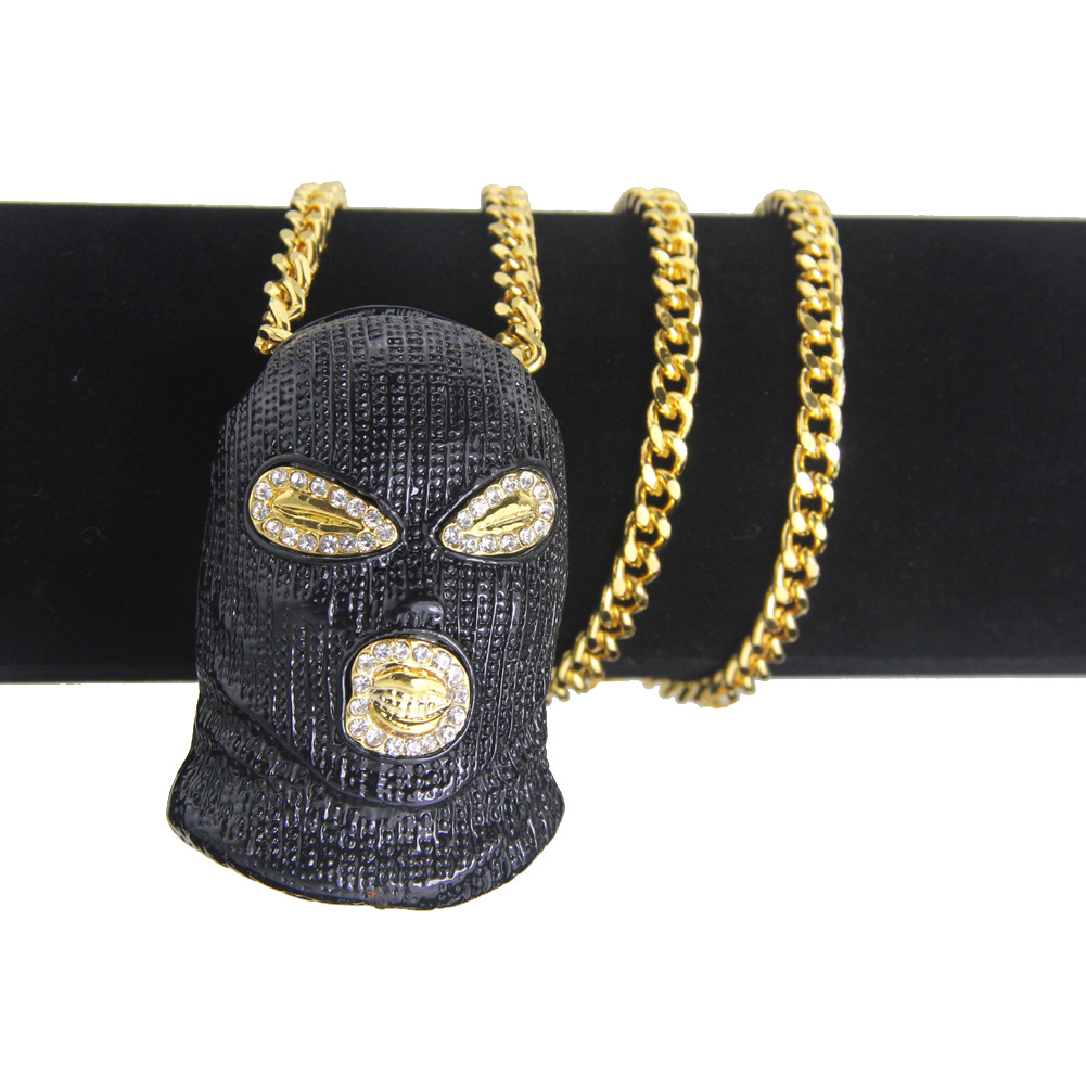 Collier Hip Hop Counter Strike Headgear Noir