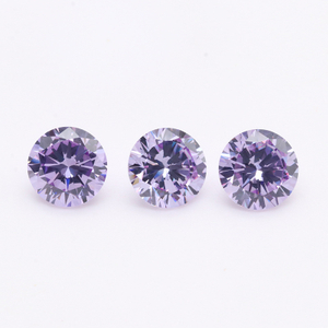 Vente en gros de pierres précieuses artificielles en zircon violet 3A