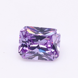 Zircon de prix d'usine de gemme de cristal violet clair 3A