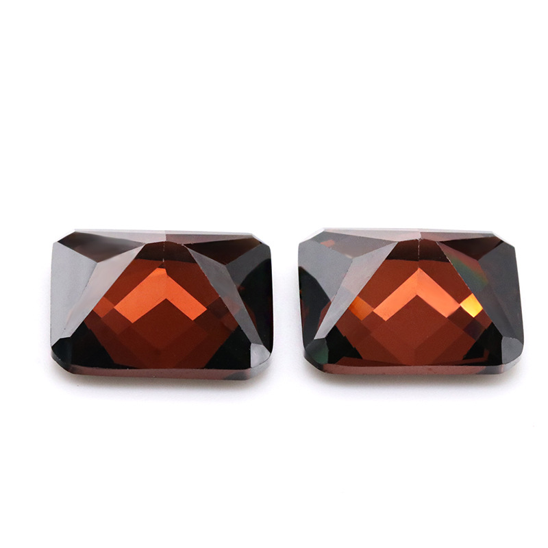 Café noir 3A Crystal Gem Factory Zircon en gros