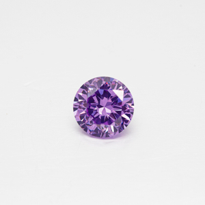 DEF Couleur VVS Round Cut Purple Moissanite Lab Grown Diamond Gemstone Loose