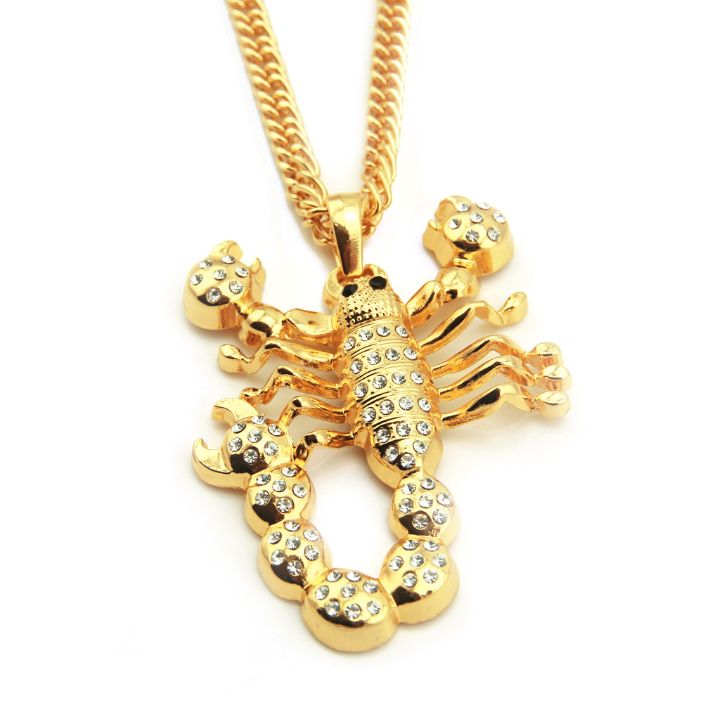 Hip Hop Scorpion Collier Pendentif Bijoux Fantaisie