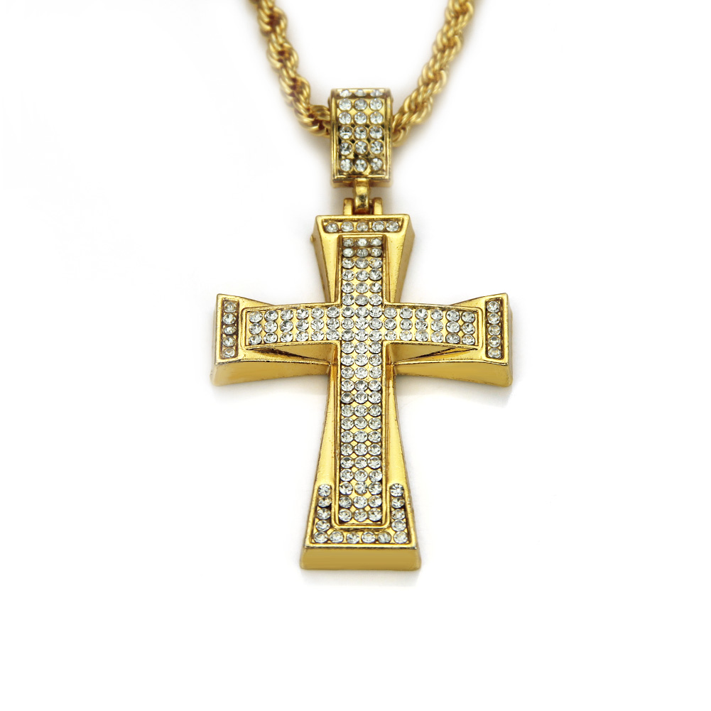 Croix Religieuse Hip Hop du Collier