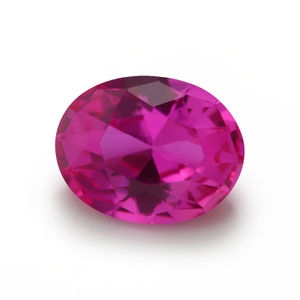 3 # cire résistante aux hautes températures incrustée de corindon rouge bijoux haut de gamme bricolage gros rubis ovale