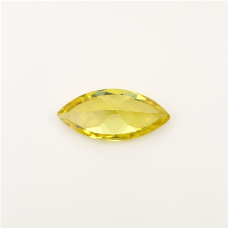 5A Fabricant jaune personnalisé marquis de gros de zircons cubiques pour les bijoux