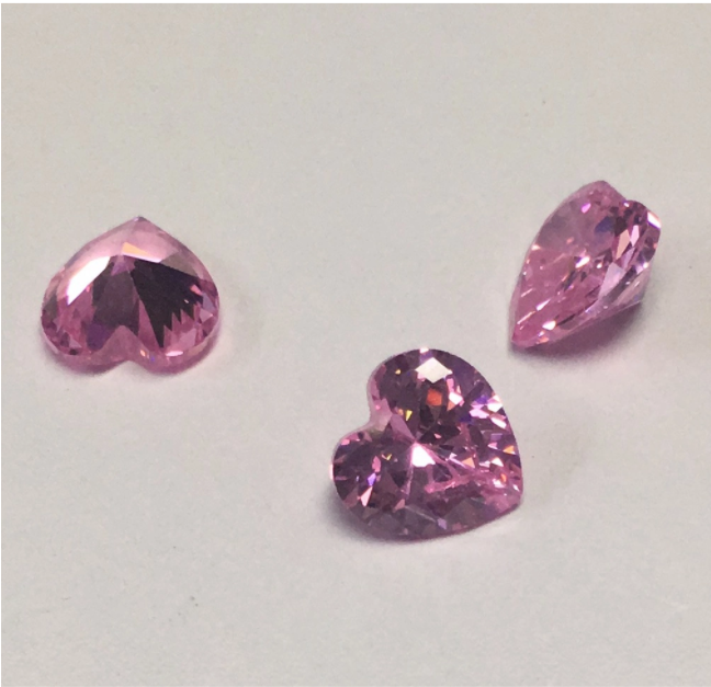 5.5mm Rose VVS Coeur Coupe Moissanite Haute Qualité Prix Usine Moissanite Synthétique