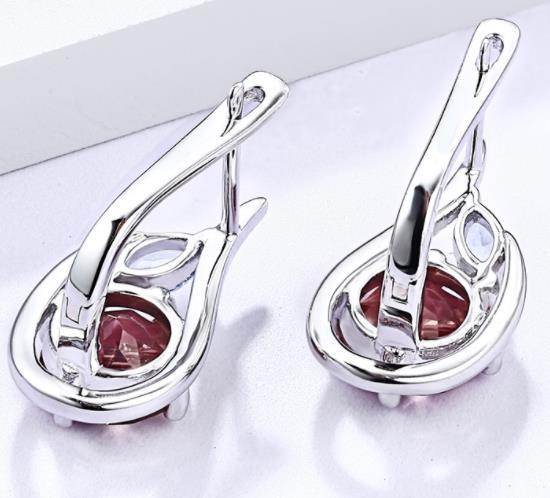 Diapore Anniversaire Cadeau d'anniversaire en argent sterling Boucles d'oreilles pour femme