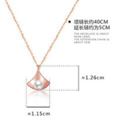 Nouveau S925 Argent Géométrique Collier Femme Contracté Perle Pendentif Personnalité Triangle