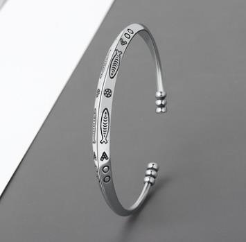 Bracelet personnalisé en argent sterling 925 fait à la main de style national