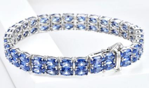 Bracelet de bijoux en argent sterling tanzanite bijoux exquis de style de luxe