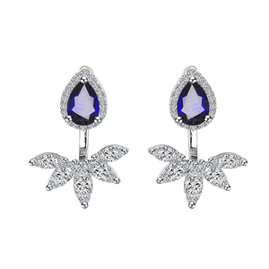 Boucles d'oreilles personnalisées en argent ODM OEM Bijoux de mode