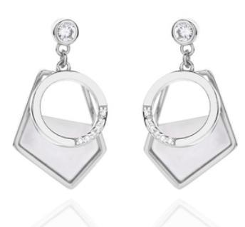 Boucles d'oreilles personnalisées plaquées or en argent sterling 925 de style métal irrégulier