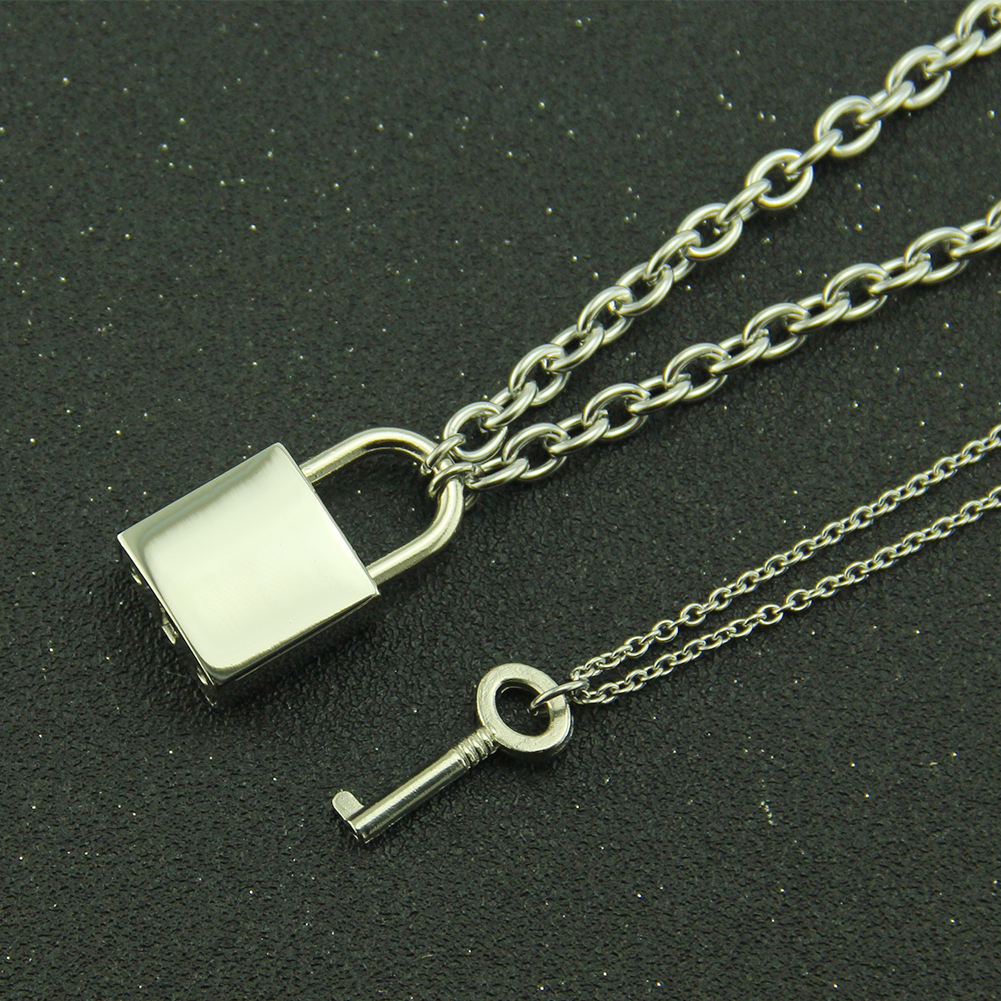 Combinaison hip hop Collier pendentif chaîne à cadenas