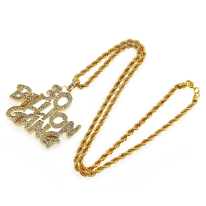 Collier pendentif Hip Hop 30 milliards de gangs