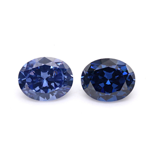 VVS Bleu violet 5A Ovale 3EX Cubic Zirconia