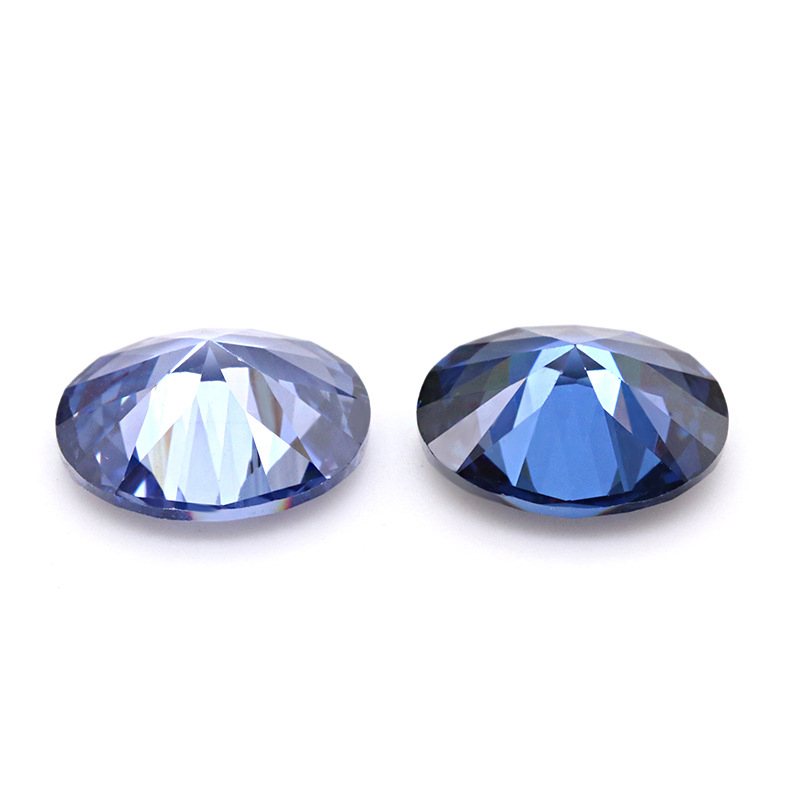 VVS Bleu violet 5A Ovale 3EX Cubic Zirconia