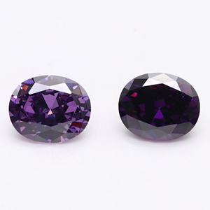 Dark Purplr 5A Zircon VVS Cubic Zirconia de haute qualité