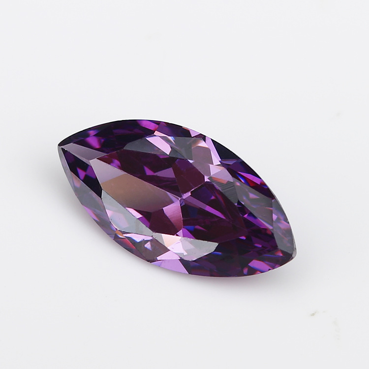 5A Custom Shiny Purple Fabricant de gros de zircons cubiques Marquis pour les bijoux