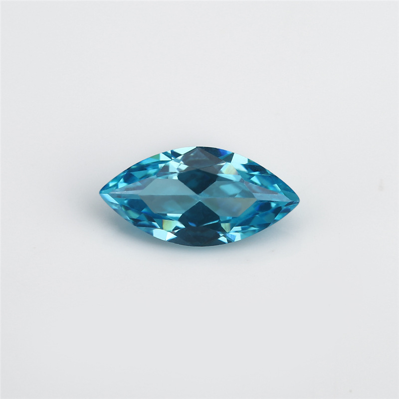 5A Custom Light Blue Manufacturer Wholesale Marquis Cubic Zirconia for Jewelry