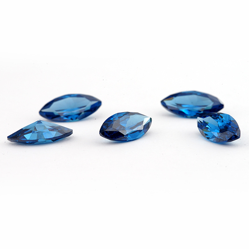 5A Fabricant bleu foncé personnalisé marquis de gros de zircons cubiques pour les bijoux