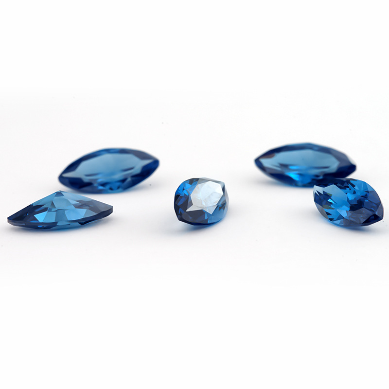 5A Fabricant bleu foncé personnalisé marquis de gros de zircons cubiques pour les bijoux