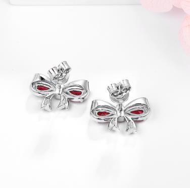 Boucles d'oreilles en argent sterling 925 au design mignon Bijoux de fête cadeau de mode