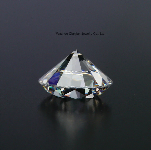 Moissanite synthétique de haute qualité de prix d'usine de 6.5mm Moissanite VVS