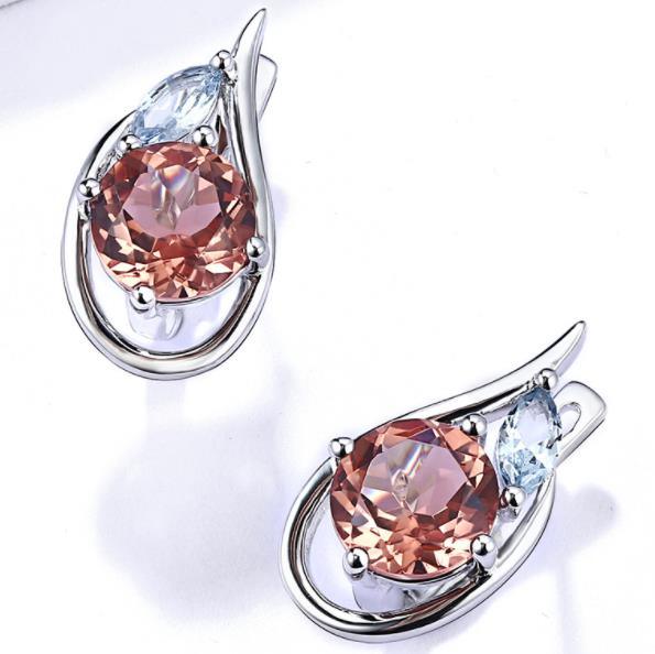 Diapore Anniversaire Cadeau d'anniversaire en argent sterling Boucles d'oreilles pour femme