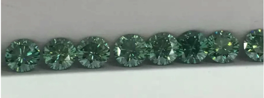 12.0-13.0mm vert de haute qualité DEF Round Brillant Cut Moissanite pour la fabrication de bijoux