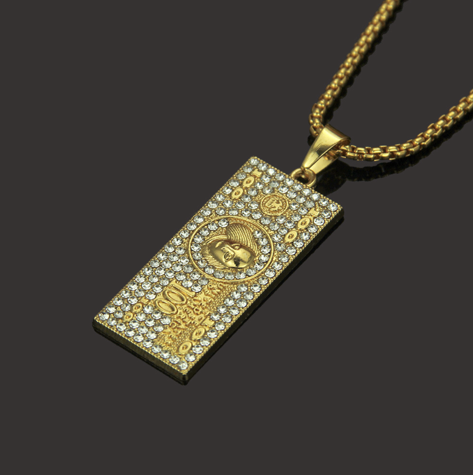 Pendentif collier hip hop à un million de dollars