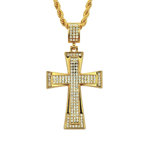 Croix Religieuse Hip Hop du Collier