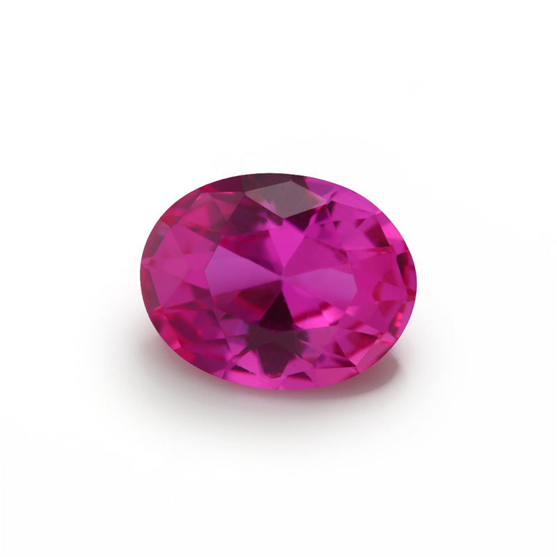 3 # cire résistante aux hautes températures incrustée de corindon rouge bijoux haut de gamme bricolage gros rubis ovale