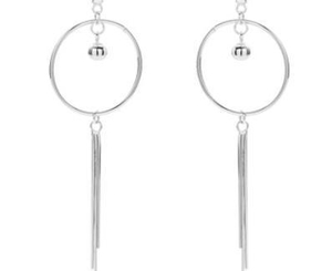 Boucles d'Oreilles Femme Bague Petite Cloche Argent Massif 925 Plaqué Or