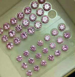 7.0-8.0mm Rose Haute Qualité DEF Round Brillant Cut Moissanite pour la fabrication de bijoux