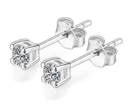 Boucles d'oreilles mignonnes et petites rondes Boucles d'oreilles en argent sterling 925 plaqué or