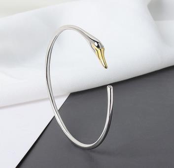 Swan Bracelet Mode niche design fille forme de coeur style simple Bracelet Réglable