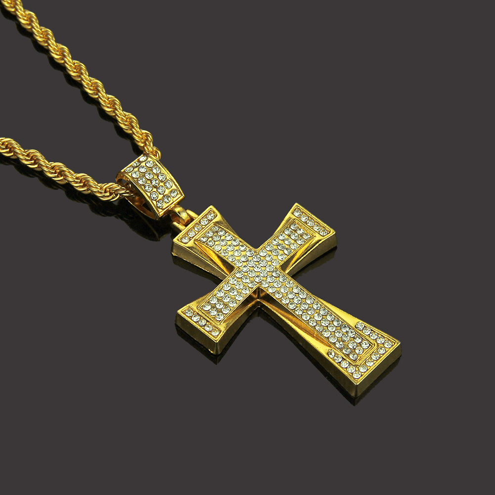 Croix Religieuse Hip Hop du Collier