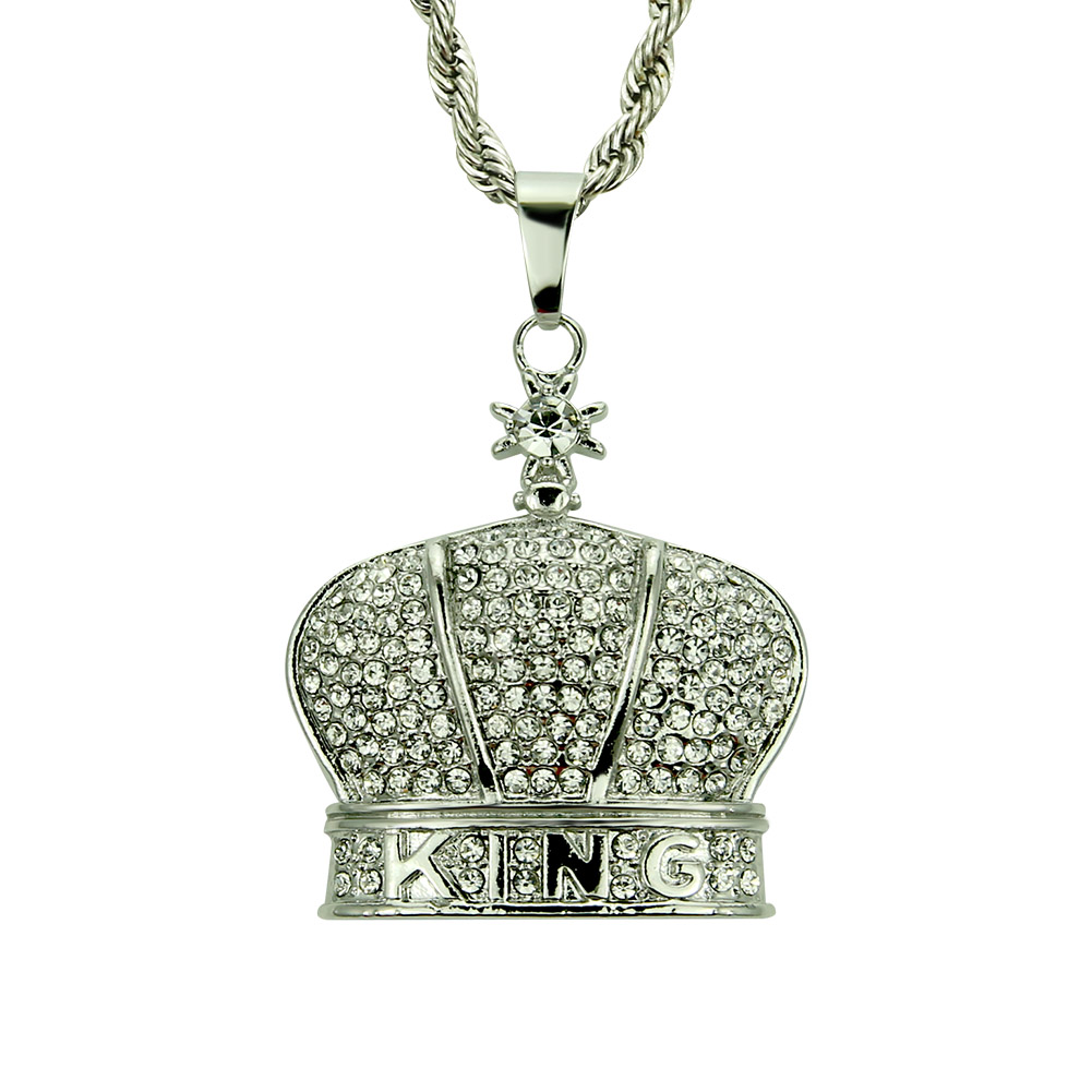 Hip Hop Trend of The Crown Collier Pendentif