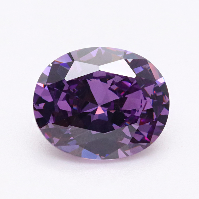 Dark Purplr 5A Zircon VVS Cubic Zirconia de haute qualité