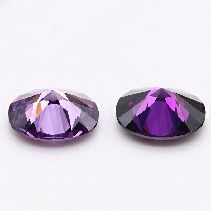 Dark Purplr 5A Zircon VVS Cubic Zirconia de haute qualité