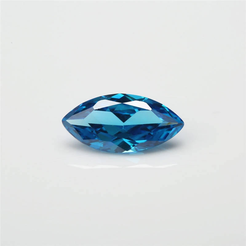 5A Custom Blue Fabricant Marquis Zircone cubique de gros pour les bijoux