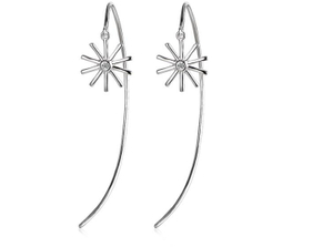 Boucles d'oreilles en argent sterling 925 Moissanite Boucles d'oreilles en diamant pour femme Mariage