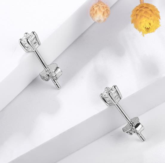 Boucles d'oreilles en argent sterling 925 avec oxyde de zirconium 5A Bijoux pour femmes Cadeau de Noël