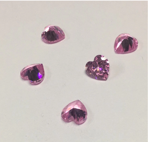 5.5mm Rose VVS Coeur Coupe Moissanite Haute Qualité Prix Usine Moissanite Synthétique