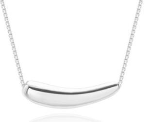 Collier goutte d'eau simple style automne hiver S925 en argent sterling