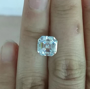 8.0mm 3EX DEF Couleur Usine Haute Qualité Prix de Gros VVS Asscher Moissanite Synthétique Moissanite